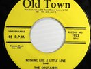 The Solitaires Nothing Like A Little Love/Give Me One More Chance Old Town 1032