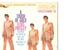 ELVIS PRESLEY-4-SONG HARD COVER-EP+RARE MAROON LABELS-45-(TOUCH OF GOLD-VOL.-3)