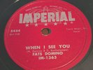 Fats Domino. When I Saw You. Imperial 5454.   E-