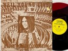 NEIL YOUNG Live At The Roman Colosseum LP 1976 VG+ red/black vinyl