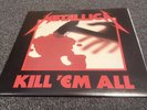 METALLICA KILL ‘EM ALL 1987 Vinyl Australian 1st Press Misprint With Insert Rare