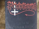 LP POSSESSED Seven Churches 1985 Combat Green Label Insert Embossed Cover