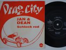 JAN & DEAN Drag City / Schlock Rod RARE Denmark 45 SURF teen teener danish HEAR