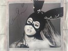 Ariana Grande signed vinyl insert