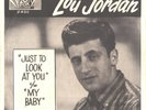 LOU JORDAN-PICTURE SLEEVE ONLY--(JUST TO LOOK AT YOU)--PS--PIC-SLV