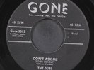DUBS: don't ask me / darling GONE 7