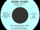 AL GLOVER & GLORIA Till The End Of Time 45 Gregory Rare 1972 VA Sweet Soul Funk