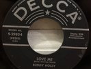 Buddy Holly 1956 Love Me/Blue Days-Black Nights 7
