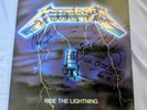 METALLICA - Ride The Lightning, Original-LP, signed by all incl. Cliff Burton