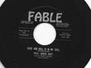 ROCKABILLY 45-CHUCK GREY -PUSH THE PANIC BUTTON / ROCK AND ROLL -HEAR-1958 FABLE