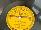 1956 Johnny Cash  I Walk The Line  Get Rhythm  SUN 241 Sun Records U191 78 RPM