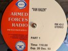 RADIO SHOW: IN CONCERT: VAN HALEN, 2LPs/2HRs, ARMED FORCES RADIO, VG+-EX, RARE