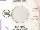 SAN REMO GOLDEN STRINGS Festival Time GORDY PROMO MOTOWN NORTHERN SOUL USA 45