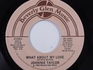 Modern Soul 45 JOHNNIE TAYLOR What About My Love BEVERLY GLEN VG++/NM HEAR m