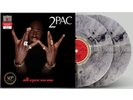 2PAC - all eyez on me 30th Anniversary 2 LP Concrete Swirl Vinyl Creased Sealed