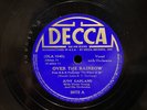 78 RPM Record Over the Rainbow Judy Garland Wizard Of Oz Decca 1337 E+ Shellac