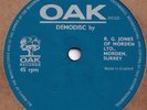 UNKNOWN BAND*LISTEN TO BOTH TRACKS EITHER SIDE*ACETATE*BEAT MUSIC*OAK LABEL*HEAR