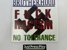 OOP NM Brotherhood No Tolerance For Ignorance  7 Blue Vinyl Record Hardc G2U