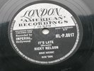 RICKY NELSON  1958 UK  78   STOOD UP    IT'S LATE   LONDON  HL-P 8817  EX