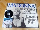 MADONNA TRUE BLUE VINYL LP - INCLUDES GIANT TOUR POSTER