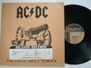 AC/DC For Those About To Rock  ATLANTIC original PROMO vinyl LP masterdisk RL