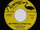 Doo-Wop Rocker 45 - Four Hits & A Miss - She Wobbles - Flamingo