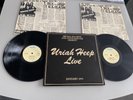 URIAH HEEP...LIVE. SUPERB RARE UK FIRST ISSUE DOUBLE ALBUM + INNERS..ISLD 1
