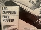 Led Zeppelin I ticket and flyer -  Early Reissue LP
