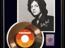 BILLY JOEL PIANO MAN 45 RPM GOLD RECORD W- PRINTED AUTOGRAPH SIGNATURE RARE