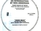 ROLLING STONES “2000 MAN” WES ANDERSON FLEXI SINGLE 2026 RARE BOTTLE ROCKET PULP