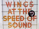 WINGS / AT THE SPEED OF SOUND US PRESSING LP W/ INNER, SHRINK, HYPE STICKER