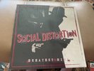 Social Distortion Greatest Hits 2LP, signed pic +show flyer, VG+, free shipping