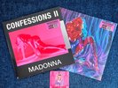 MADONNA SEALED CONFESSIONS II TIKTOK 12'' BLUE + BILT BLACK VINYL PROMO COASTER