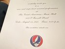 Grateful Dead One From the Vault Vinyl Record, Rock, Black, Cardboard Sleeve