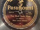 Blind Lemon Jefferson Black Snake Moan Stocking Feet Blues Paramount 78 RPM VG