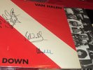 VAN HALEN DIVER DOWN LP SIGNED AUTOGRAPHED 3 TIMES EDDIE ALEX MICHAEL VG+