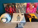 Rod Stewart Vinyl Record and Signed Football Bundle