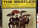 Beatles 45 rpm 4 by the Beatles. Capitol R-5365. Record and Cover. Very Nice