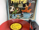 Vintage Disney Peter Pan Mexico LP Red Vinyl El Cuento Canciones WDM-20010