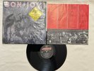 BON JOVI Slippery When Wet LP (NM/VG) 1986 1st Press w/Hype Sticker-Shrink-Inner