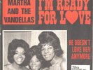 MARTHA  & THE VANDELLAS-DUTCH PICTURE SLEEVE + 45-(I'M READY FOR LOVE)--PS--PIC-
