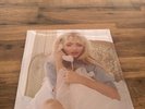 Sabrina Carpenter Mans Best Friend Pink Champagne Liquid Filled Bad World Vinyl