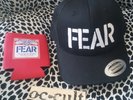 FEAR EMBROIDERED BASEBALL HAT SNAPBACK THE RECORD + FEAR MORE BEER KOOZIE PUNK