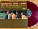 The BEACH BOYS Today  rare OG Japanese RED color vinyl LP CP-7243 vg+