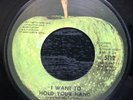 Beatles I WANT TO HOLD YOUR HAND 1975 Apple single ALL RIGHTS Jacksonville VG+