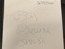 Signed , Autograph, Numbered 3659 / 5000. Please Read . Ozzy Osbourne Shot Dark