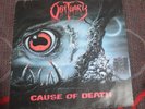 LP OBITUARY Cause Of Death 1990 First Pressing Insert HEAR