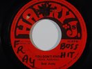 Reggae 45 BOB ANDY You Don't Know/Walk A Mile In My Shoes on Harry J VG+