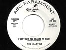 R&B DOOWOP 45 BALLAD / UPTEMPO by MARVELS ORIG. COPY HEAR BOTH RARE