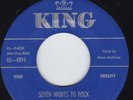 Rockabilly 45 Vinyl Record Moon Mullican Boyd Bennett Seven Nights To Rock / Hon